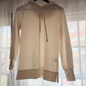 Nine West Cream Hooded Sweater